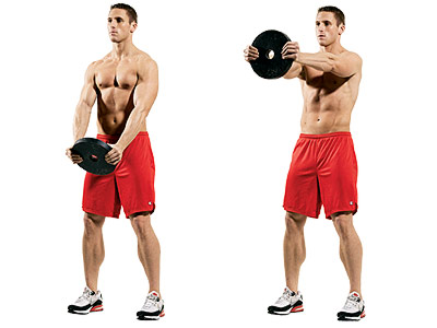 Bicep curl sales to front raise