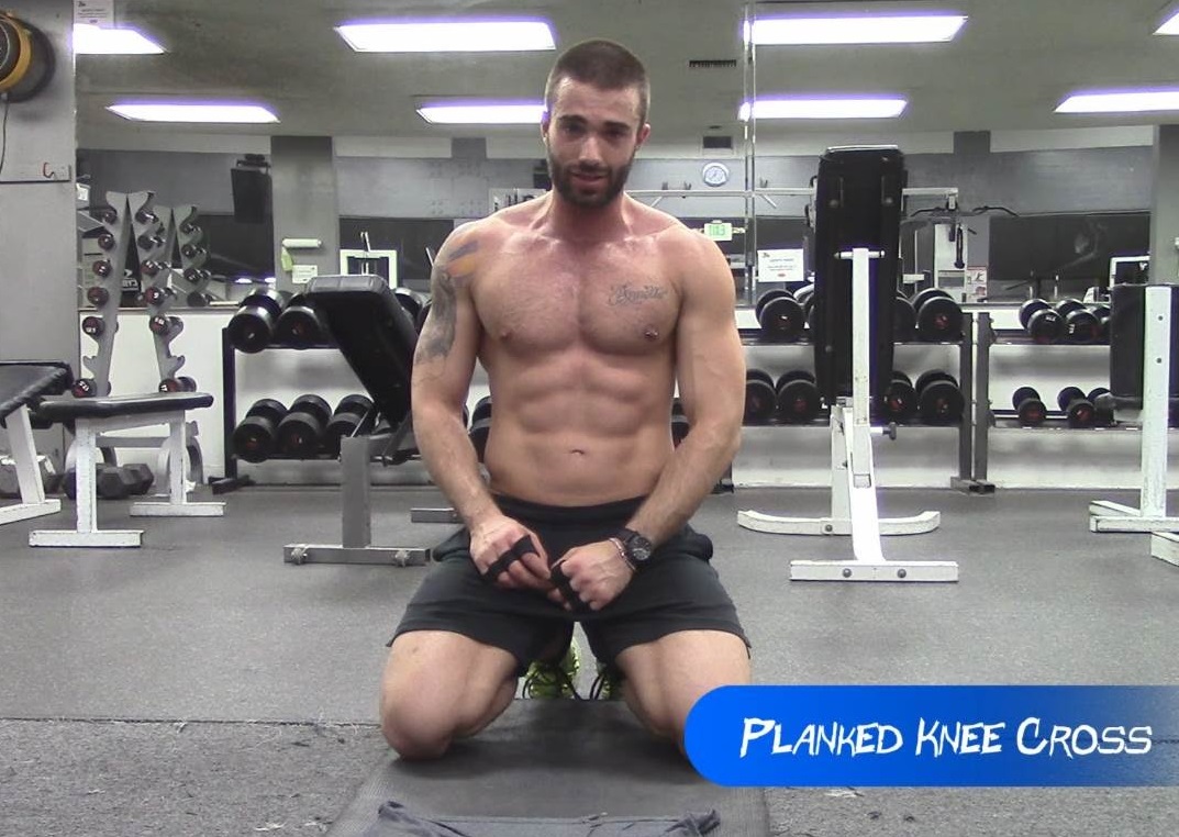Plank Knee Cross Exercise for Abs