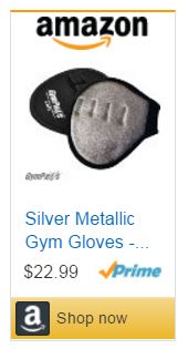Silver Gym Gloves