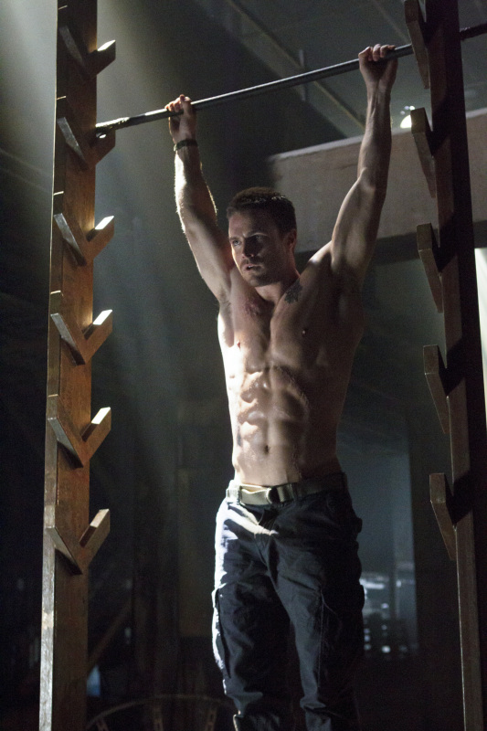 salmon ladder workout, crossfit gloves, stephen amell, american ninja warrior workout, hot shirtless guys