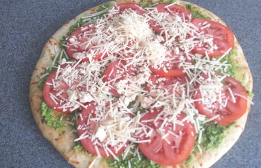 healthy pesto pizza recipe