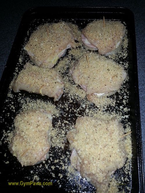 Lifting Grips, Healthy Chicken Cordon bleu recipe