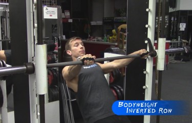 Bodyweight Inverted Row | Back Workout or Training For Pull Ups