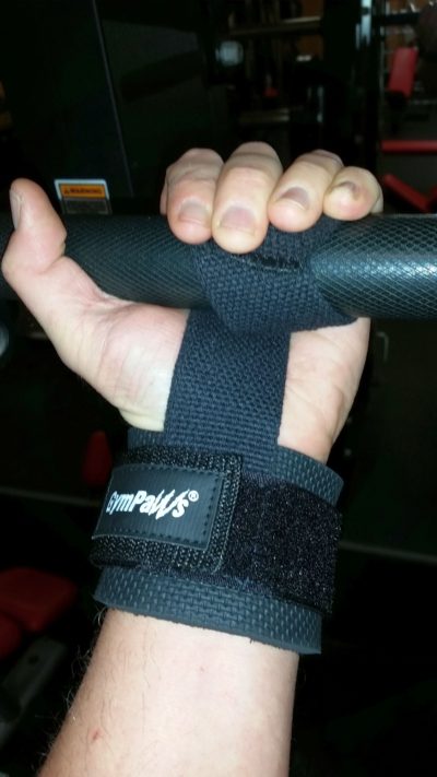 padded weight lifting straps black